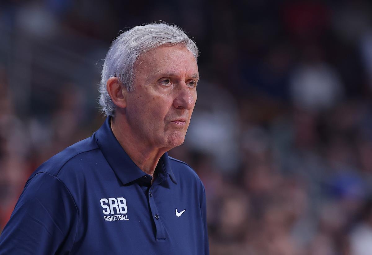 Svetislav Pešić na klupi košarkaške reprezentacije Srbije Eurobasket 2025