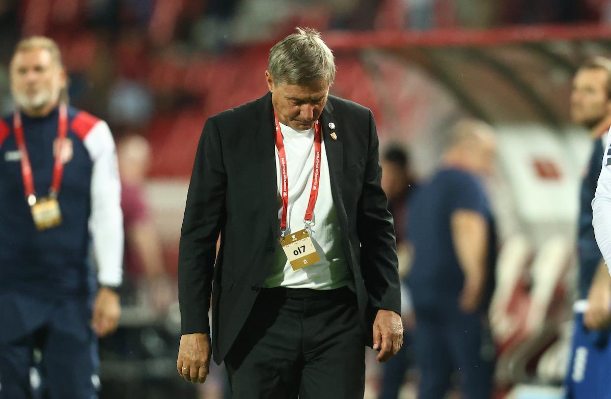 Dragan Stojković Piksi na meču Srbija - Engleska