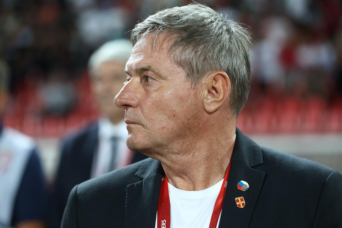 Dragan Stojković Piksi na meču Srbija - Engleska