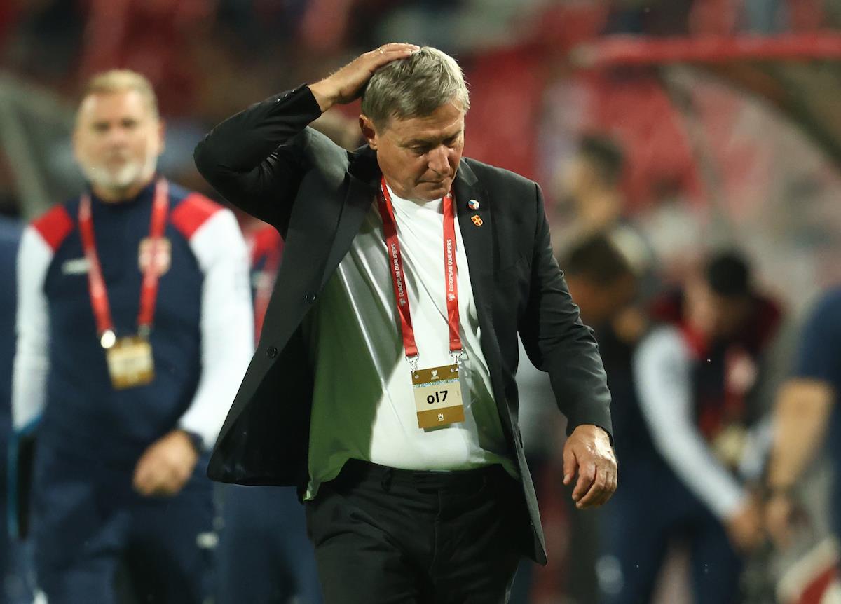 Dragan Stojković Piksi na meču Srbija - Engleska