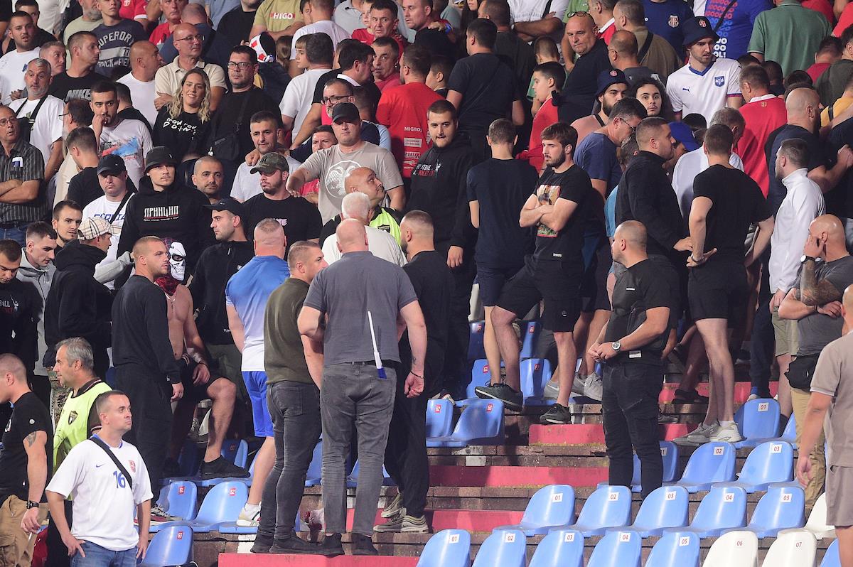 Publika na utakmici između Srbije i Engleske