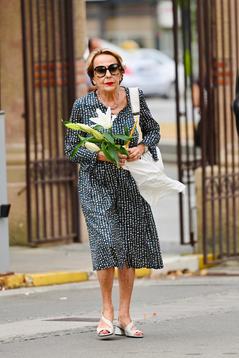 Svetlana Bojković na ispraćaju za kremaciju Mihaila Vukobratovića