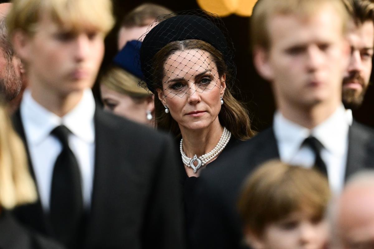 Kejt Midlton na sahrani vojvotkinje od Kenta