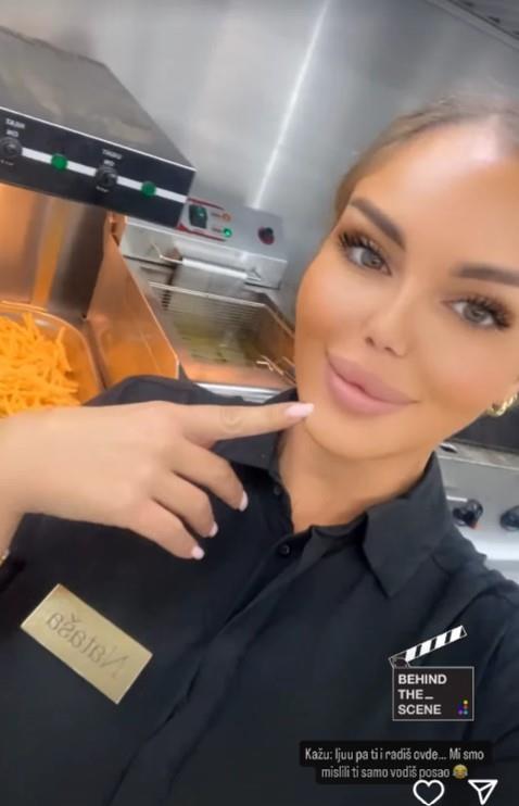 Nataša Rodić prodaje burgere