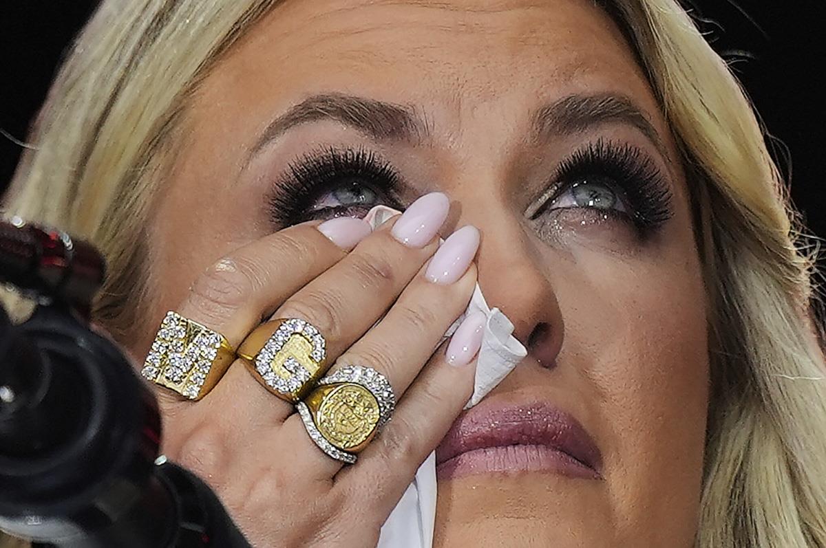 Erika Kirk na komemoraciji svom mužu Čarliju Kirku