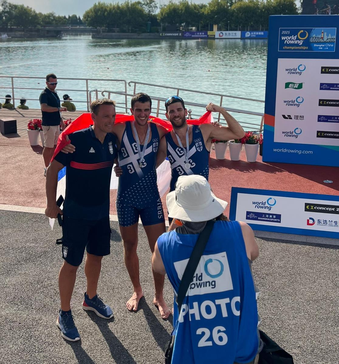 Veslači Srbije osvojili srebrnu medalju na Svetskom prvenstvu