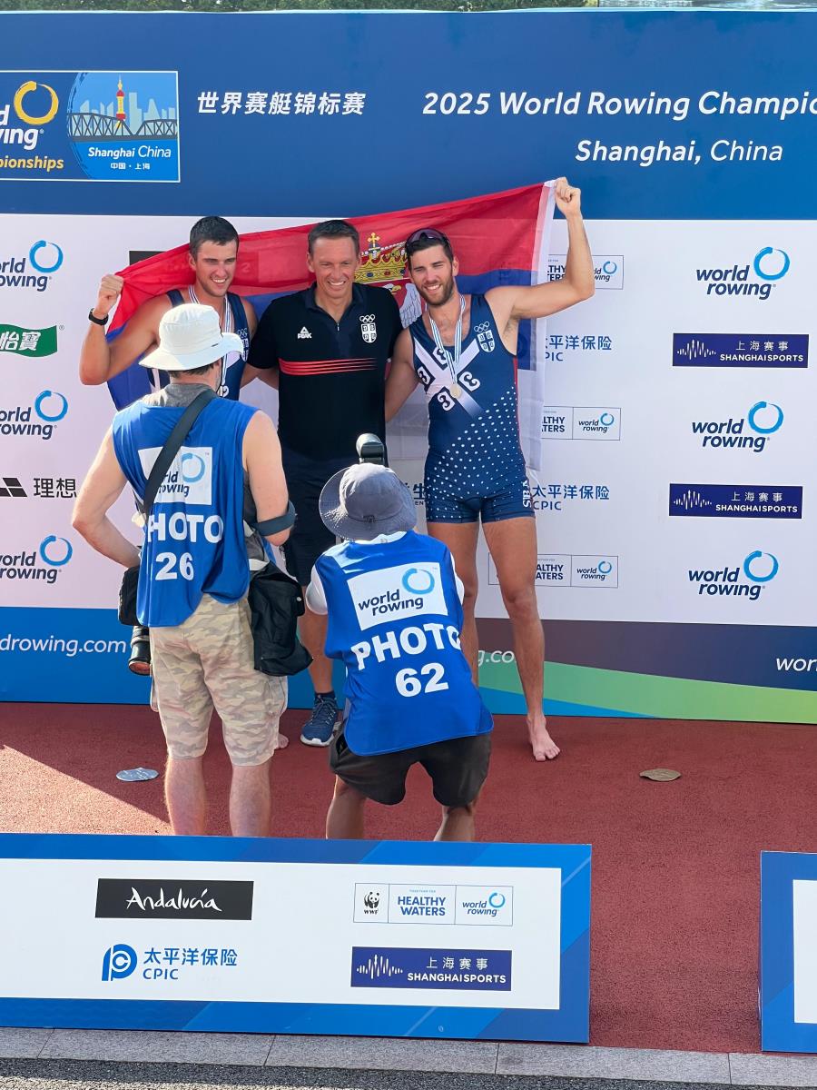Veslači Srbije osvojili srebrnu medalju na Svetskom prvenstvu