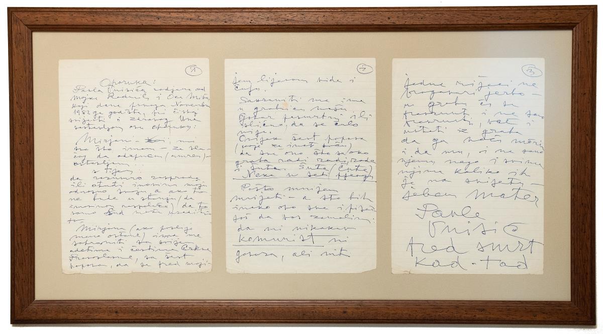 Testament Pavla Vuisića