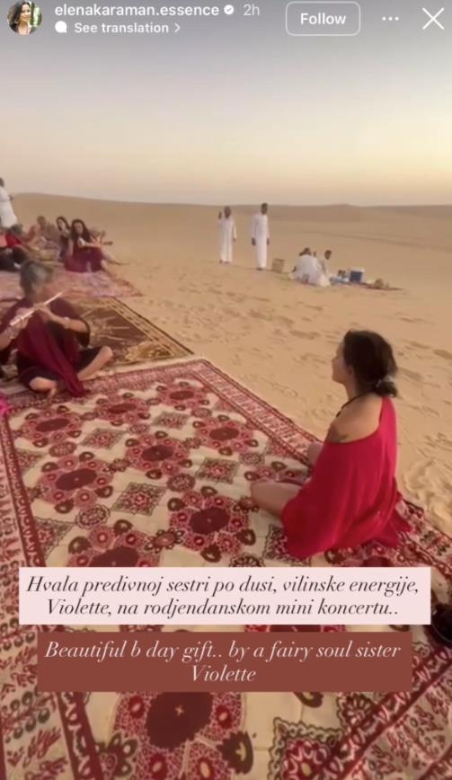 Elena Karić Karaman u ceremoniji vatre