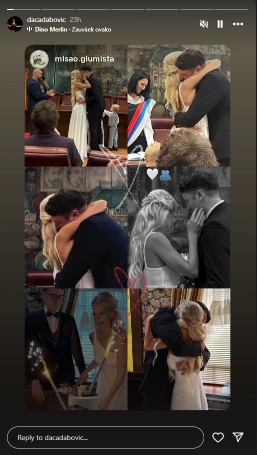 Kolaž fotografija sa venčanja Dragane Dabović.jpg