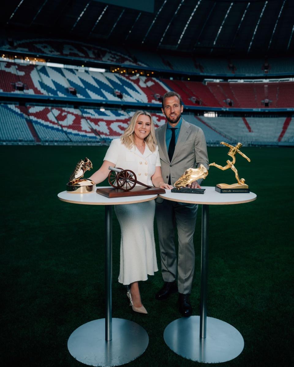 Hari Kejn sa suprugom Kejt