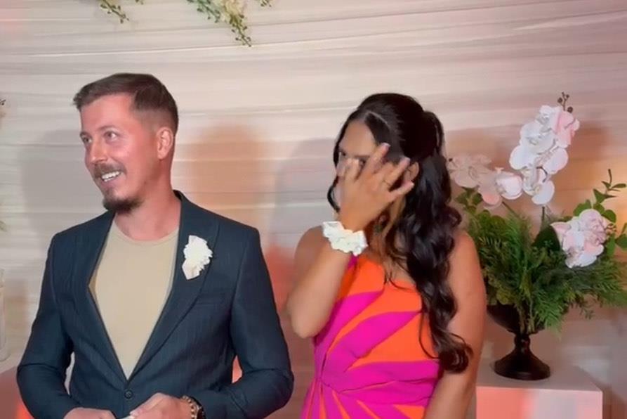 Milan Dinčić Dinča na svadbi Uroša Živkovića