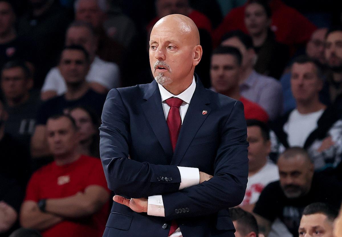 Saša Obradović na utakmici protiv Žalgirisa