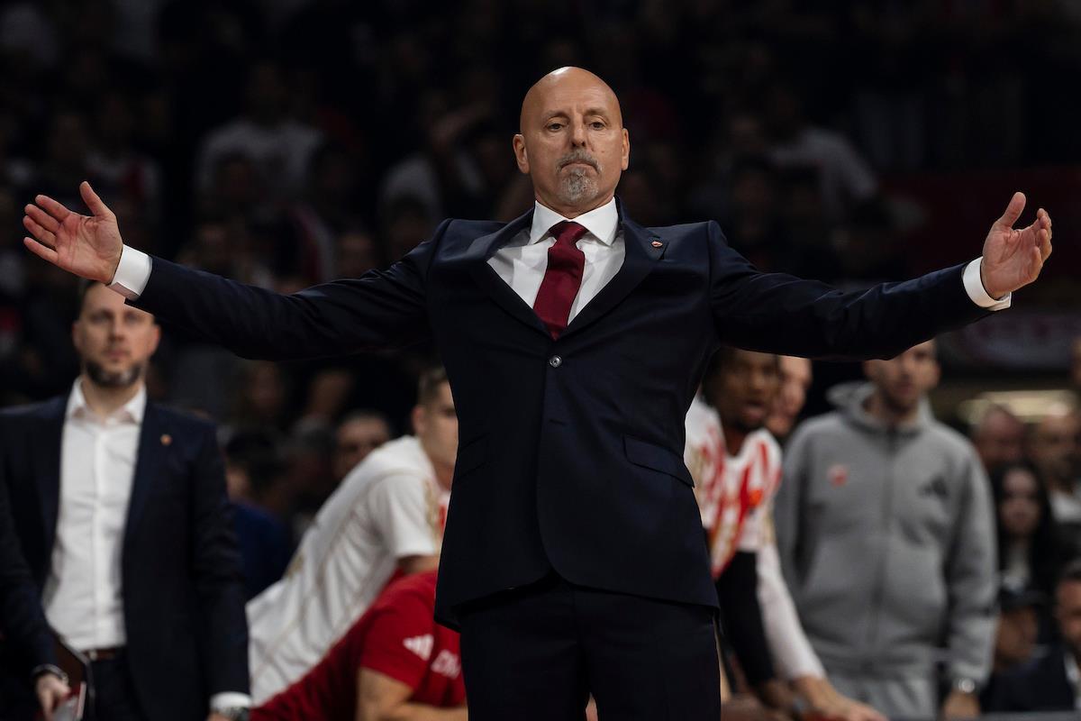 Saša Obradović na utakmici protiv Žalgirisa