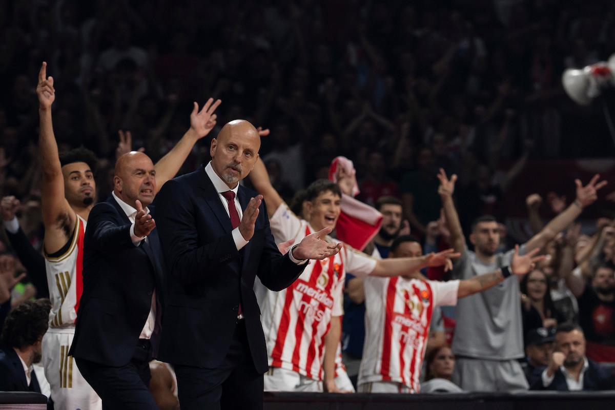 Saša Obradović na utakmici protiv Žalgirisa