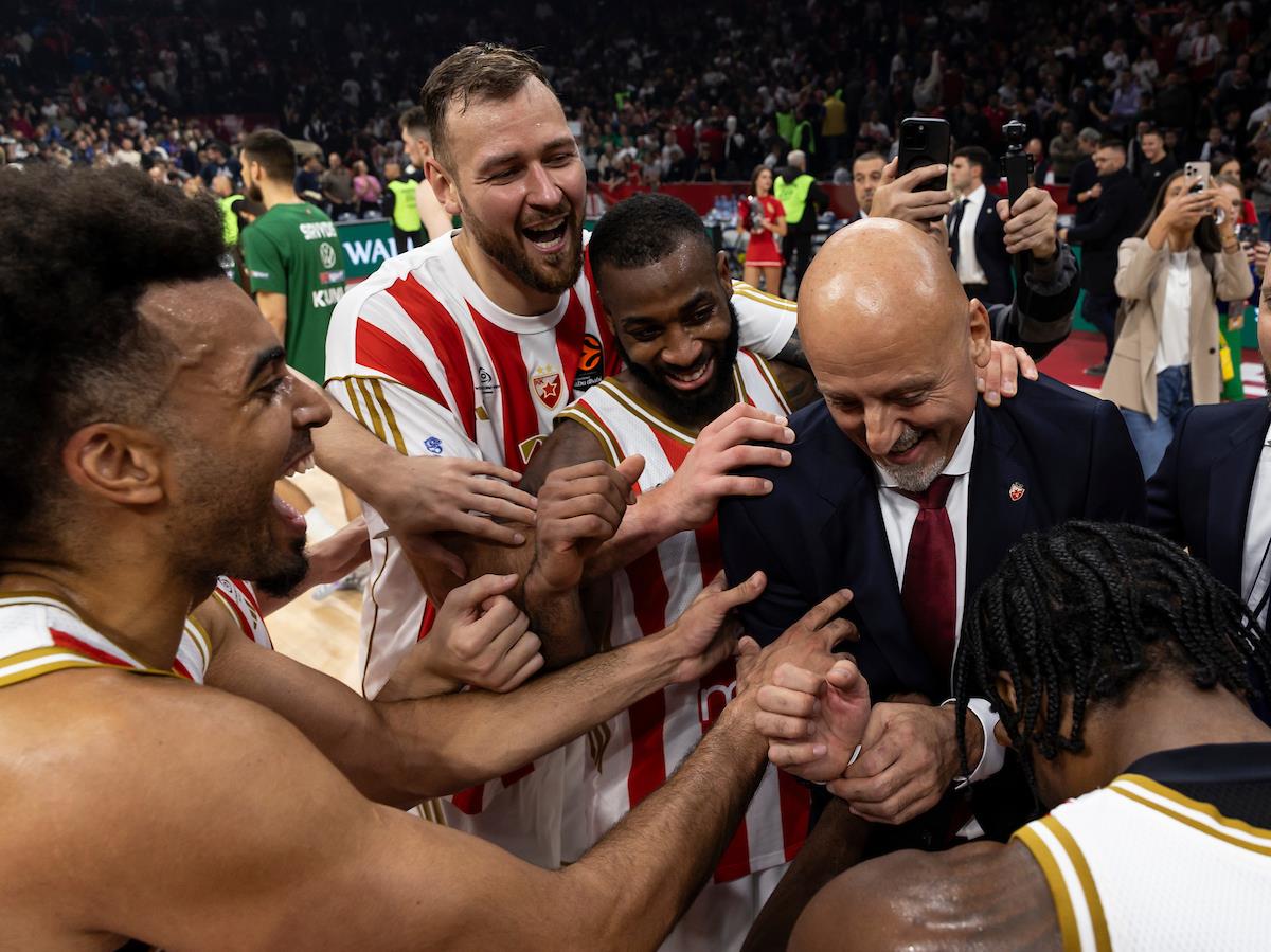 Saša Obradović na utakmici protiv Žalgirisa