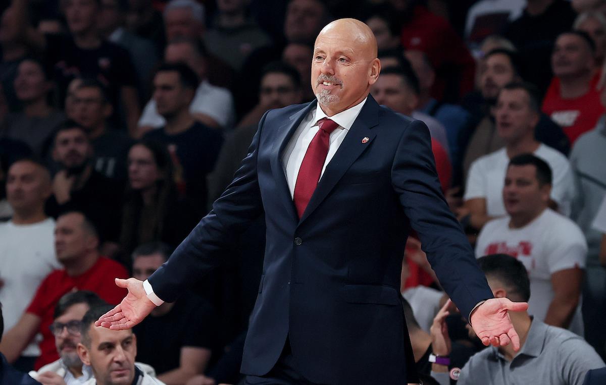 Saša Obradović na utakmici protiv Žalgirisa