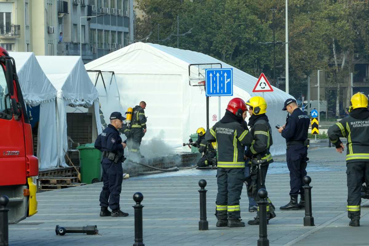 požar šator skupština Srbije
