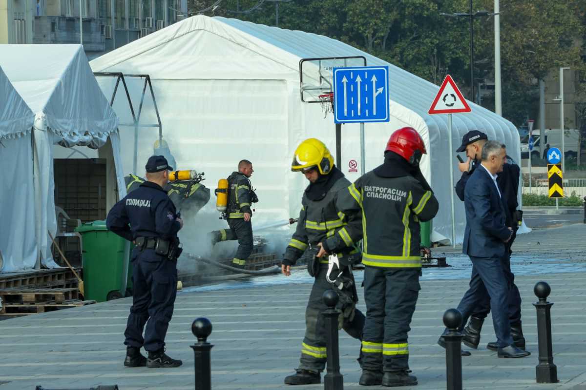 požar šator skupština Srbije