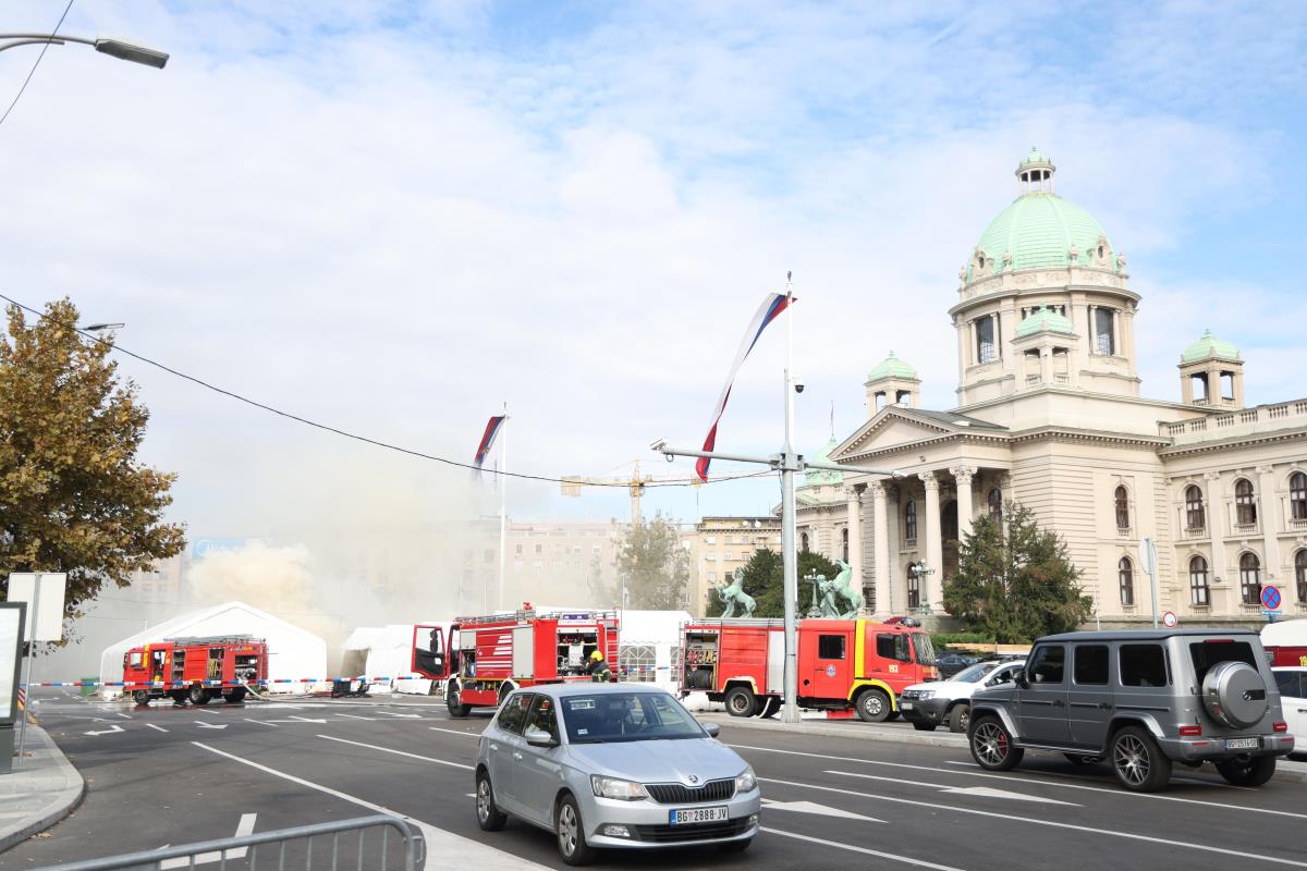 požar šator skupština Srbije