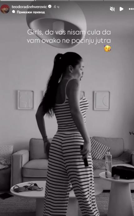 Teodora Džehverović objavila vreo snimak