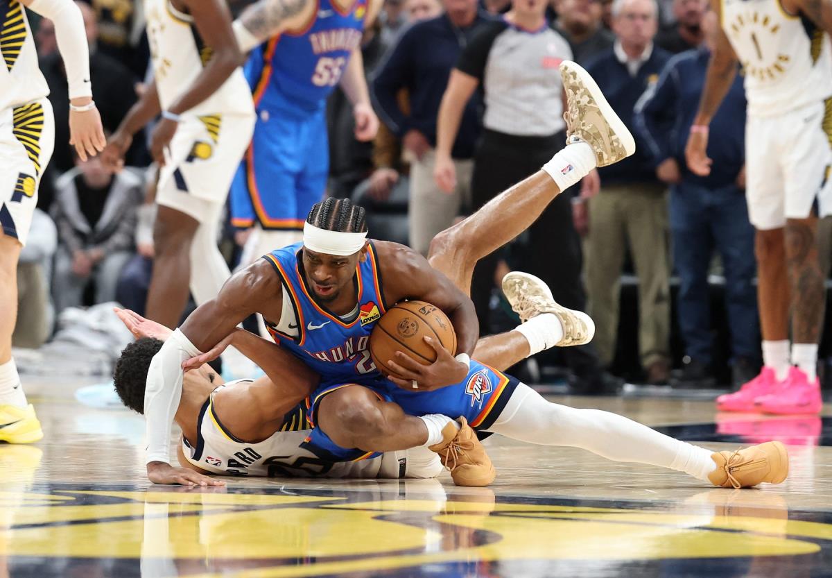 Šej Gildžes-Aleksander na meču Indijana - Oklahoma