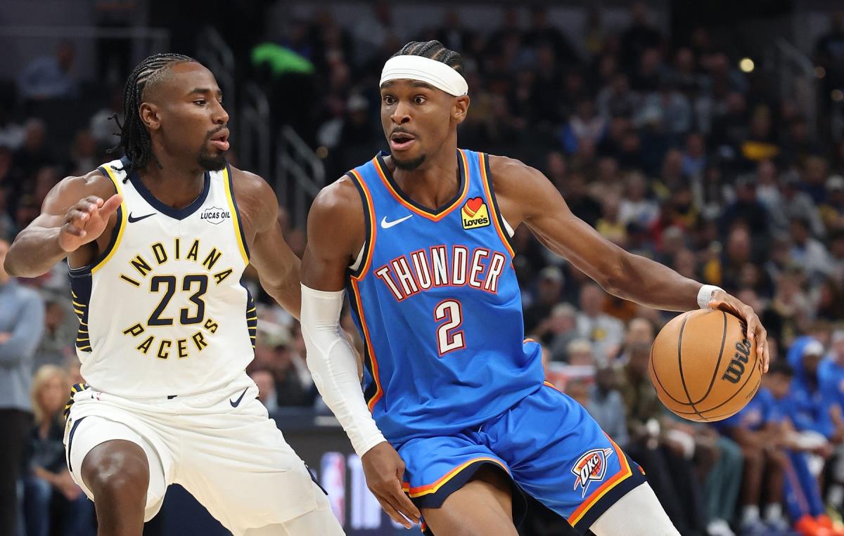 Šej Gildžes-Aleksander na meču Indijana - Oklahoma