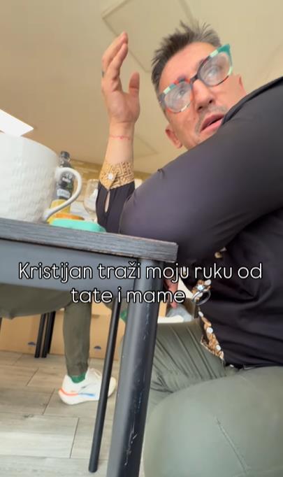 KRISTIJAN TRAŽI KRISTININU RUKU NJENIM RODITELJIMA Ona snima, majka ga spustila za sva vremena, a ovo je reakcija oca: Stariji sam od ćaleta!