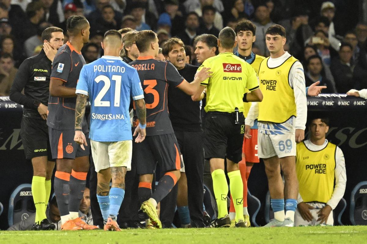 Antonio Konte i Lautaro Martinez sukob na meču Napoli Inter