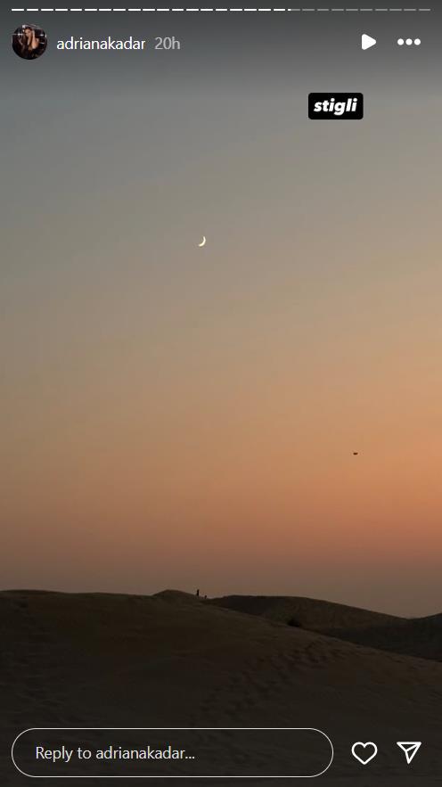 Savo Džehverović i Adriana Kadar uživaju u zalasku sunca u pustinji