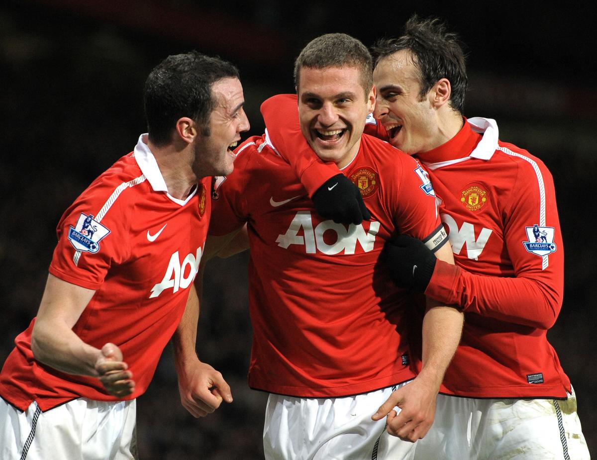 Dimitar Berbatov i Nemanja Vidić