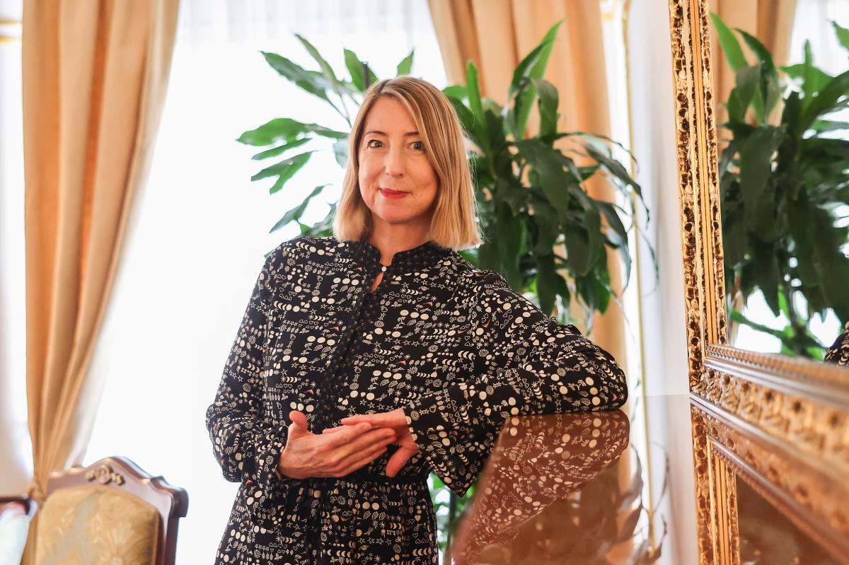 Spisateljica Dženi Kolgan u hotelu Moskva Beogradu