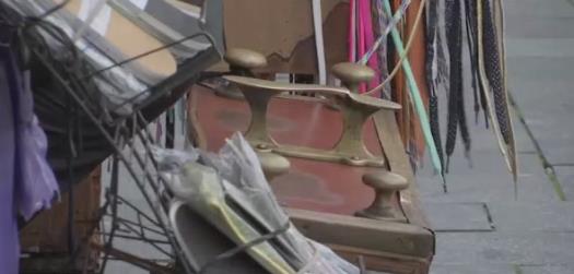 Čišćenje cipela na ulici