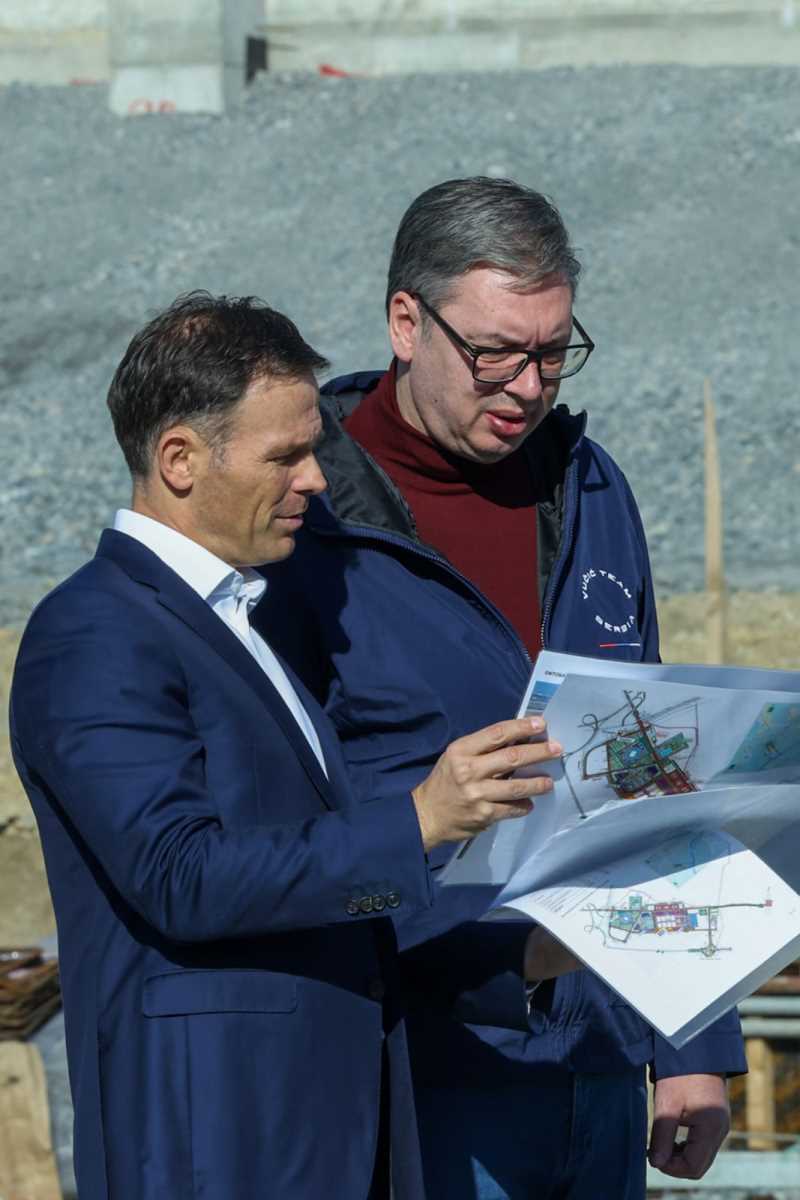 Aleksandar Vučić radovi Nacionalni stadion