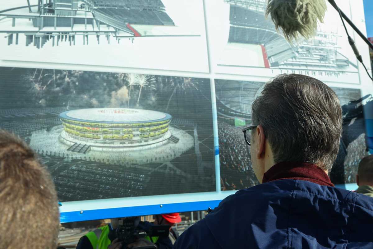 Aleksandar Vučić radovi Nacionalni stadion