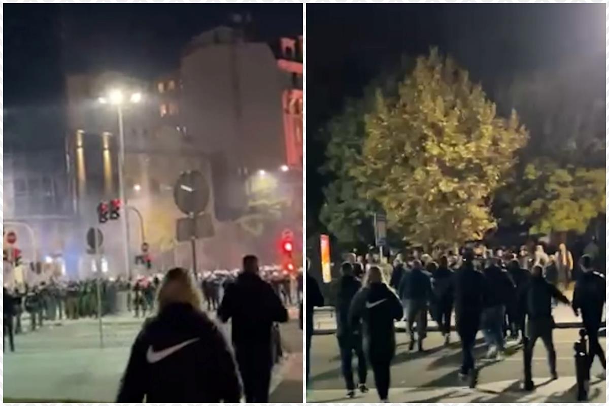 Protest ispred skupštine