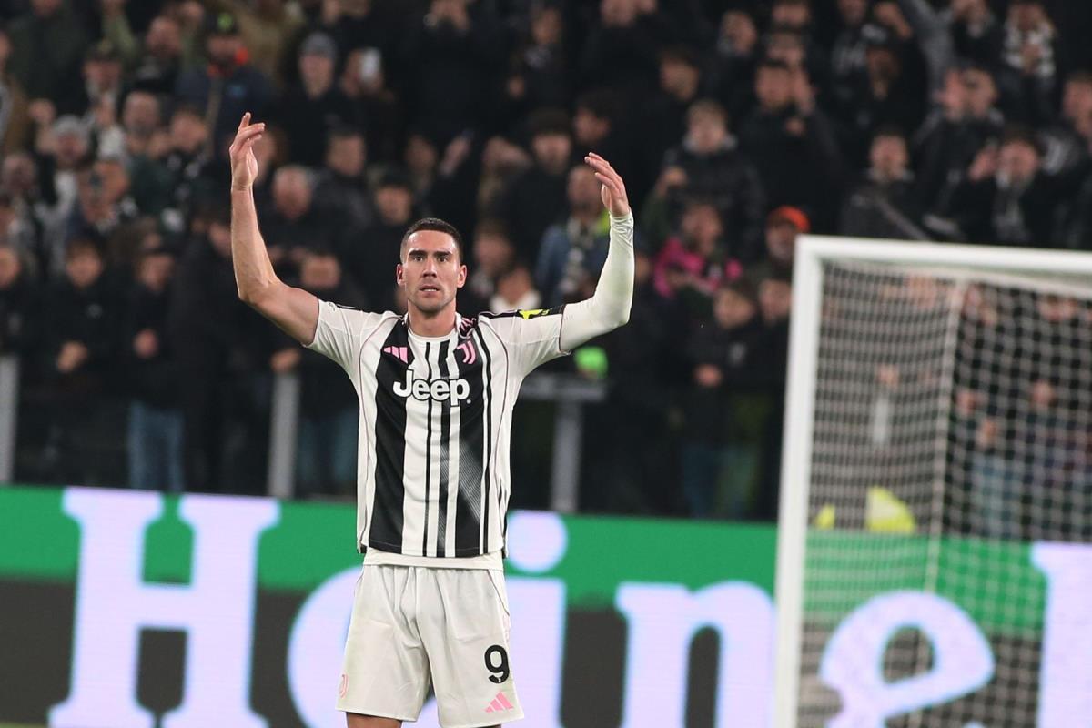 Dušan Vlahović na meču Juventus - Sporting