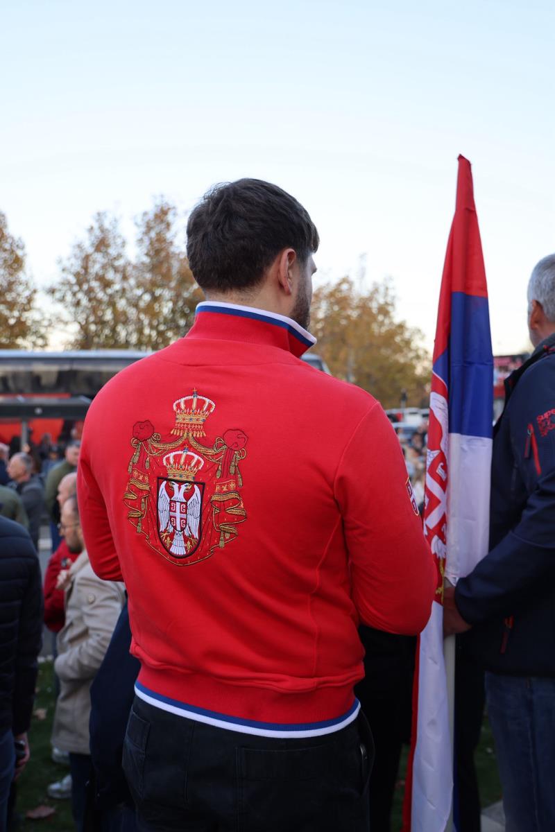 Srbi sa KIM doček Srba sa Kosova