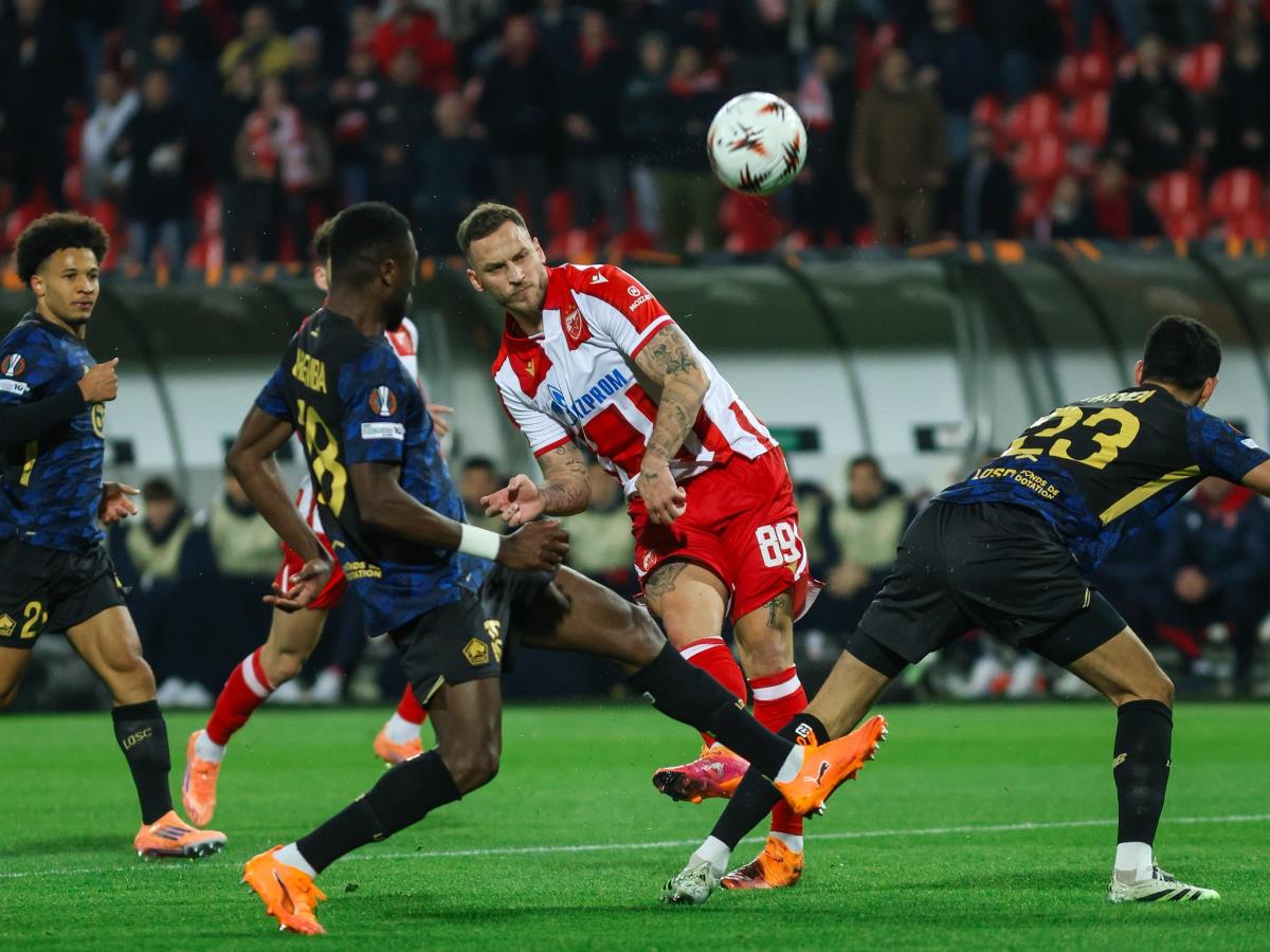 Marko Arnautović na utakmici između Crvene zvezde i Lila