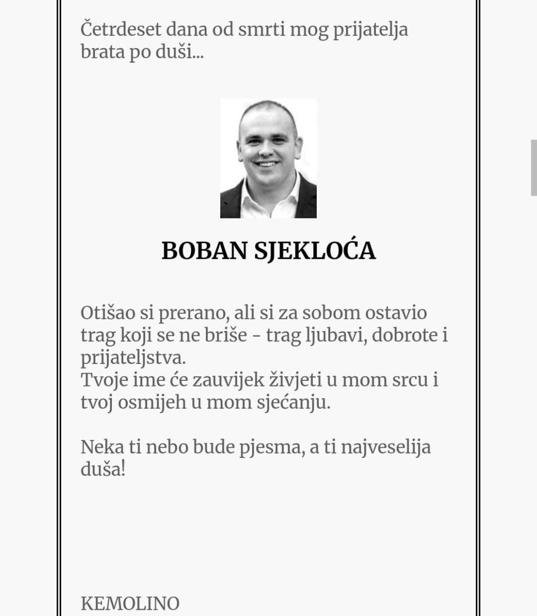 Boban Sjekloća ubistvo škaljarski klan