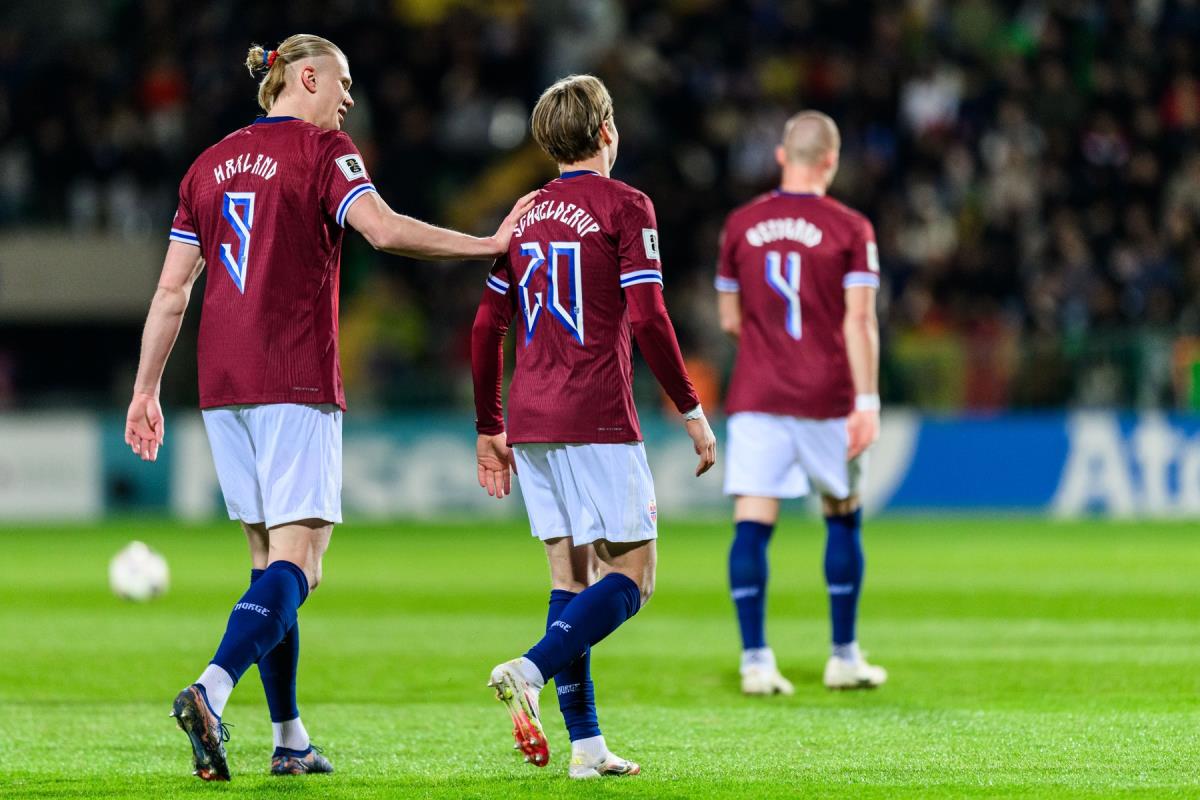 Erling Haland i Adreas Šjelderup