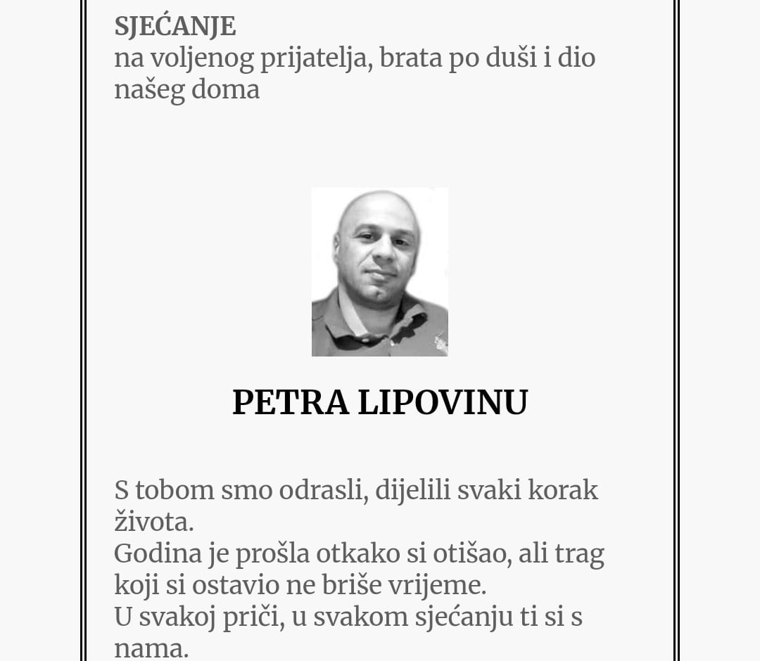 Petar Lipovina Žarko Pejaković