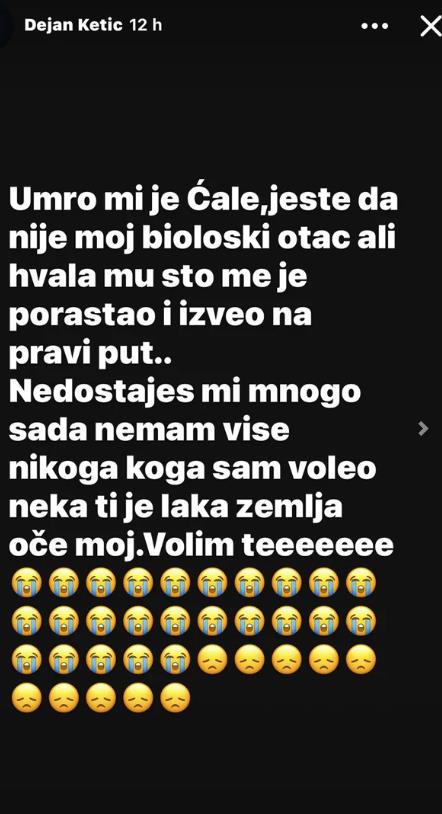 BIVŠI DEČKO UROŠA STANIĆA ZAVIJEN U CRNO! Preminula mu bliska osoba... Dejan Ketić slomljen od bola: Nemam više nikoga koga sam voleo!