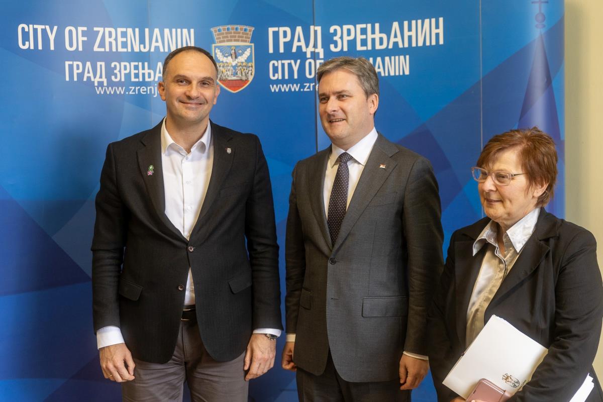 Ministar kulture Nikola Selaković u poseti Zrenjaninu