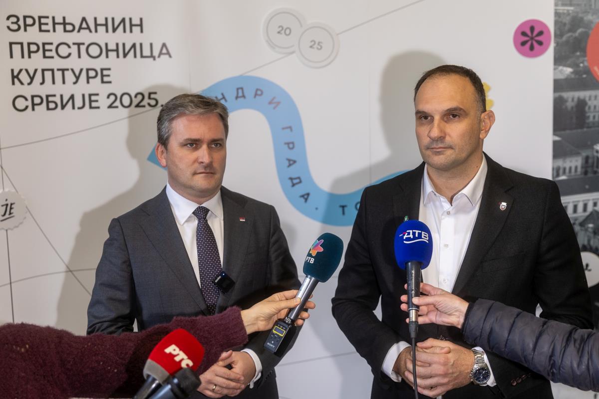 Ministar kulture Nikola Selaković u poseti Zrenjaninu