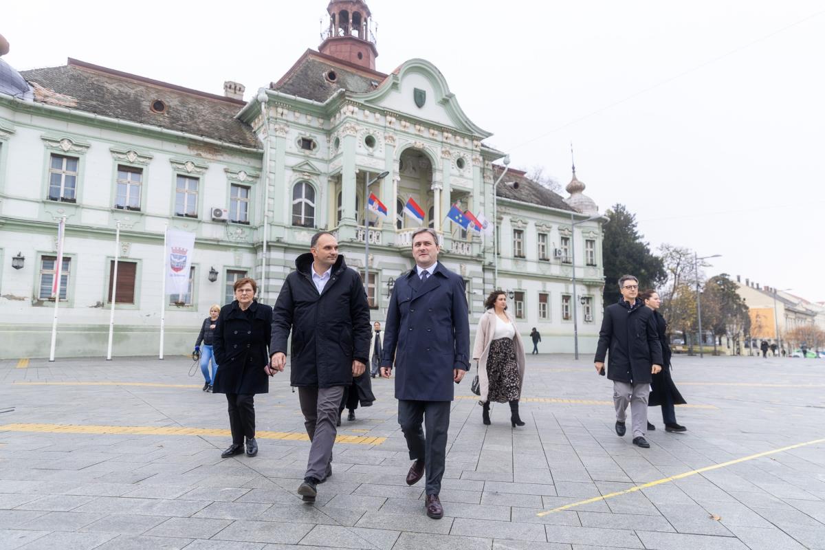 Ministar kulture Nikola Selaković u poseti Zrenjaninu