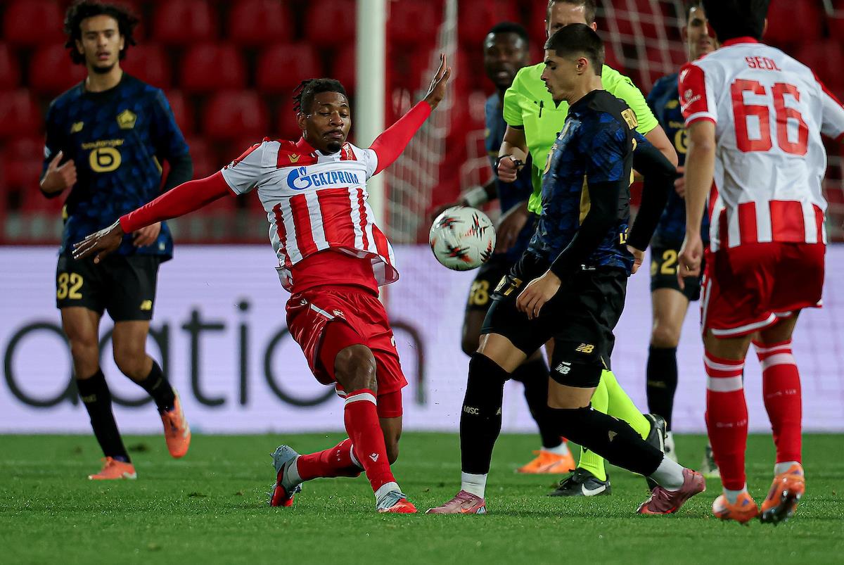 Franklin Tebo Učena u dresu Crvene zvezde protiv Lila