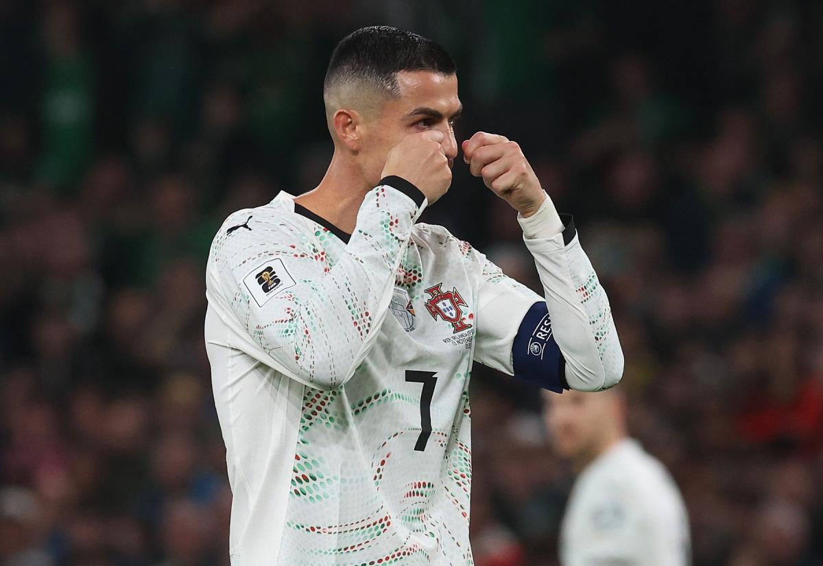 Kristijano Ronaldo na meču Irska - Portugal