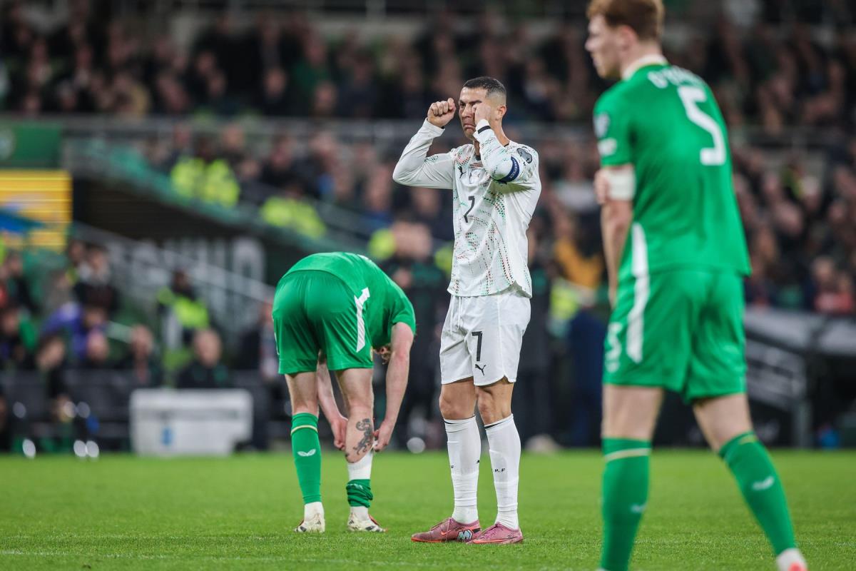 Kristijano Ronaldo na meču Irska - Portugal
