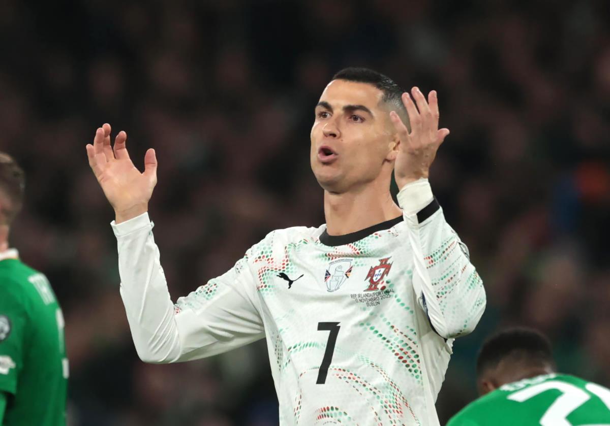 Kristijano Ronaldo na meču Irska - Portugal